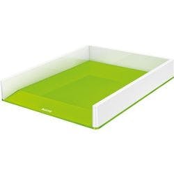 Leitz WOW Briefablage PS (Polystyrol) Stapelbar DIN A4 Grün, Weiß Produktbild