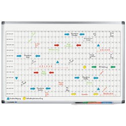 Legamaster Premium Jahresplaner Magnetisch Wandmontage 90 (B) x 60 (H) cm Blau Produktbild