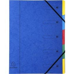 Exacompta Ordnungsmappe 5205E DIN A4 Farbig Sortiert Pressspankarton 24,5 x 32 cm 8 Stück Produktbild