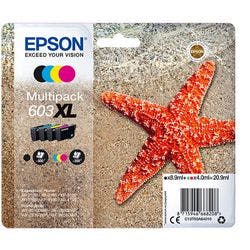 Epson 603XL Original Tintenpatrone C13T03A64010 Schwarz, Cyan, Magenta, Gelb Multipack 4 Stück Produktbild