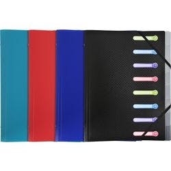Exacompta Ordnungsmappe Spezial 8-teilig Farbig sortiert 56180E 24 (B) x 32 (H) cm 10 Stück Produktbild