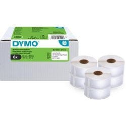 Dymo LW 2093094 Mehrzweck-Etiketten Matte Oberfläche Selbsthaftend 57 (B) x 32 (H) mm 6 Rollen à 1000 Etiketten Produktbild