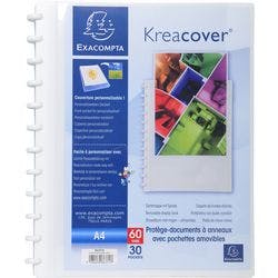 Exacompta Präsentationsmappe Kreacover 86371E Weiß Polypropylen 4 Stück Produktbild