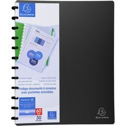 Exacompta Präsentationsmappe 86351E Schwarz Polypropylen 4 Stück Produktbild