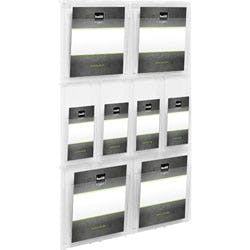 helit The Placativ DIN A4 Prospekthalter Wandmontiert Glasklar H6810902 56,8 x 5,4 x 97,8 cm Produktbild