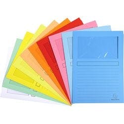 Exacompta Super Mappe DIN A4 Farbig Sortiert Pappkarton 160 g/m² 100 Stück Produktbild