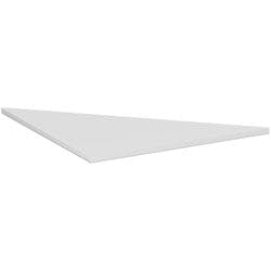 4 Fuß Flex Verkettungsplatte Dreieck 90°, inkl. Verkettungsmaterial, 800x800x, Lichtgrau Produktbild