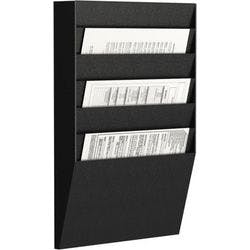 Paperflow Horizontal Prospekthalter 6 x A4 Schwarz Produktbild