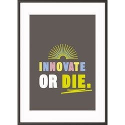 Paperflow Wandbild "Innovate or die" 420 x 594 mm Produktbild