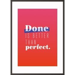 Paperflow Wandbild "Done is better than perfect" 297 x 420 mm Produktbild