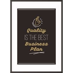 Paperflow Wandbild "Quality is the best business plan" 500 x 700 mm Produktbild