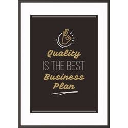 Paperflow Wandbild "Quality is the best business plan" 210 x 297 mm Produktbild