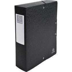 Exacompta Archivboxen 50831E DIN A4+ Schwarz Beschichteter Manila Karton 25 x 33 cm 6 Stück Produktbild