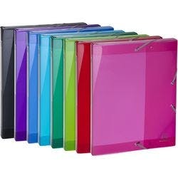 Exacompta Archivboxen 59670E DIN A4 Farbig sortiert Polypropylen 25 x 33 cm 8 Stück Produktbild