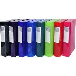Exacompta Archivboxen 59660E DIN A4 Farbig sortiert Polypropylen 25 x 33 cm 8 Stück Produktbild