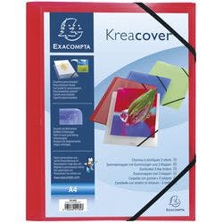 Exacompta Sammelmappe 55185E DIN A4 Rot Polypropylen 24 x 32 cm 25 Stück Produktbild