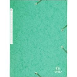 Exacompta Sammelmappe 17103H DIN A4 Grün Beschichteter Manila Karton 24 x 32 cm 25 Stück Produktbild