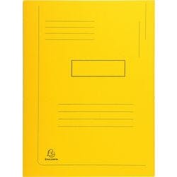 Exacompta Präsentationsmappe 445009E DIN A4 Gelb Karton 24 x 32 cm 50 Stück Produktbild