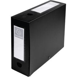 Exacompta Archivschachteln 59931E DIN A4 Schwarz Polypropylen 2,5 x 3,3 cm 10 Stück Produktbild