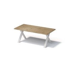 Bisley Fortis Konferenztisch Rechteckig Eiche Kreuz-Fuß 2.000 (B) x 1.000 (T) x 740 (H) mm Holz, Stahl Produktbild Print Hauptbild L
