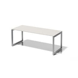Bisley Cito Schreibtisch Rechteckig Hellgrau O-Fuß-Gestell 2.000 (B) x 800 (T) x 740 (H) mm MFC (Melaminbeschichtete Spanplatte), Stahl Produktbild