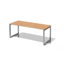 Bisley Cito Schreibtisch Rechteckig Buche O-Fuß-Gestell 2.000 (B) x 800 (T) x 740 (H) mm MFC (Melaminbeschichtete Spanplatte), Stahl Produktbild