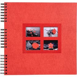 Foto-Spiralalbum Passion 32x32cm Rot 60 Seiten 359 Fotos Produktbild