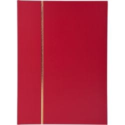 Briefmarkenalbum mit Kunstledereinband Rot 48 Seiten Produktbild