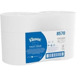 Kleenex Jumbo Recycled Toilettenpapier 2-lagig 8570 6 Rollen à 500 Blatt Produktbild