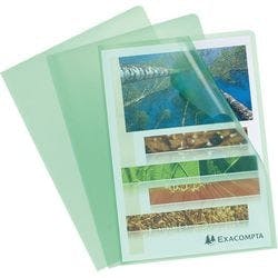 Exacompta Klarsichthülle 56113E DIN A4 PP (Polypropylen) Grün 100 Stück Produktbild