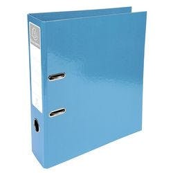 Exacompta Iderama Prem Touch Ordner DIN A4 70 mm Hellblau 2 Ringe 53627E Pappkarton Glänzend Hochformat 10 Stück Produktbild