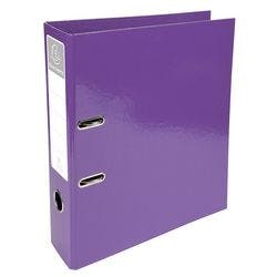 Exacompta Iderama Ordner DIN A4 70 mm Violett 2 Ringe 53626E Pappkarton Glänzend Hochformat 10 Stück Produktbild