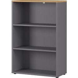 GERMANIA Bücherregal Agenda HOME Graphit, Eiche mit Aufbau 800 x 400 x 1.200 mm Produktbild