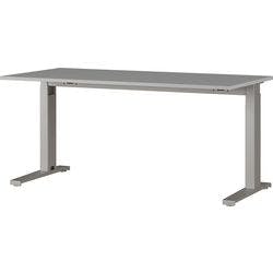GERMANIA Höhenverstellbar Schreibtisch 4240-583 Hellgrau, Schwarz 1.600 x 800 x 680 - 880 mm Produktbild