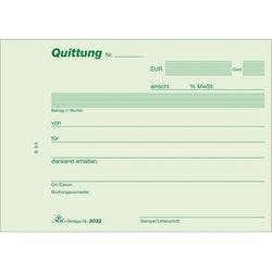 RNK Quittungsformulare DIN A6 Quer 2x40 Blatt Selbstdurchschreibend Produktbild