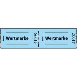 Sigel Gutscheinmarken-Rolle"Wertmarke" 6 x 3 cm Blau 500 Stück Produktbild