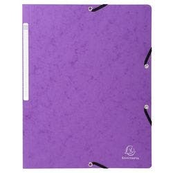 Exacompta Eckspannmappe 5568E Lila Pressspankarton 24 x 32 cm 25 Stück Produktbild