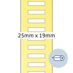 Herma 4047 Thermotransferetiketten Selbstklebend Weiß 19 x 25 mm 5000 Etiketten Produktbild