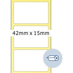 Herma 4061 Thermotransferetiketten Selbstklebend Weiß 15 x 42 mm 5000 Etiketten Produktbild