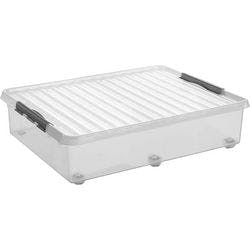 Helit Aufbewahrungsbox H6163102 60 L Transparent Polypropylen 80 x 50 x 20 cm 6 Stück Produktbild