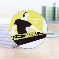HERMA CD/DVD Etiketten 8624 haftend Weiß 116 x 116 mm 10 Blatt à 2 Etiketten Produktbild