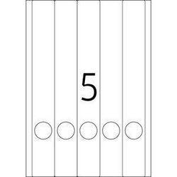 HERMA Ordneretiketten 4830 Weiß DIN A4 38 x 297 mm 25 Blatt à 5 Etiketten Produktbild