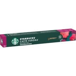 Starbucks by Nespresso Caffe Verona Kaffeekapseln Kapseln Packung Ristretto 10/10 Stark 10 Stück à 5.5 g Produktbild