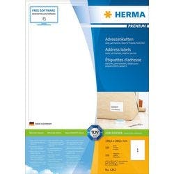 HERMA Versandetiketten 4252 Weiß Rechteckig 199,6 x 289,1 mm 100 Blatt à 1 Etikett Produktbild