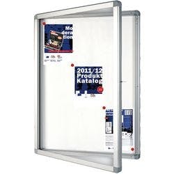 Office Marshal Schaukasten Exklusiv Silber für 4 x A4 Produktbild