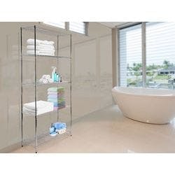 office marshal Silber Regal 900 x 600 x 2.000 mm Silber Produktbild
