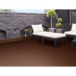 Casa Pura WPC-Fliesen Royal WPC, Kunststoff Hellbraun 300 x 300 mm Produktbild