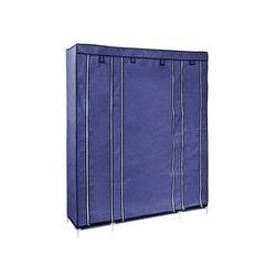 Casa Pura Kleiderschrank Carlos Polyester Dunkelblau 1500 x 450 x 1750 mm Produktbild