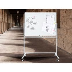 Master of Boards Whiteboard Stanford Lackiert Mobil & drehbar Weiß 120 x 180 cm Produktbild