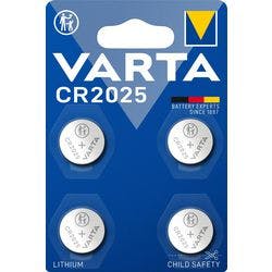 VARTA Knopfzellen CR2025 4 Stück Produktbild